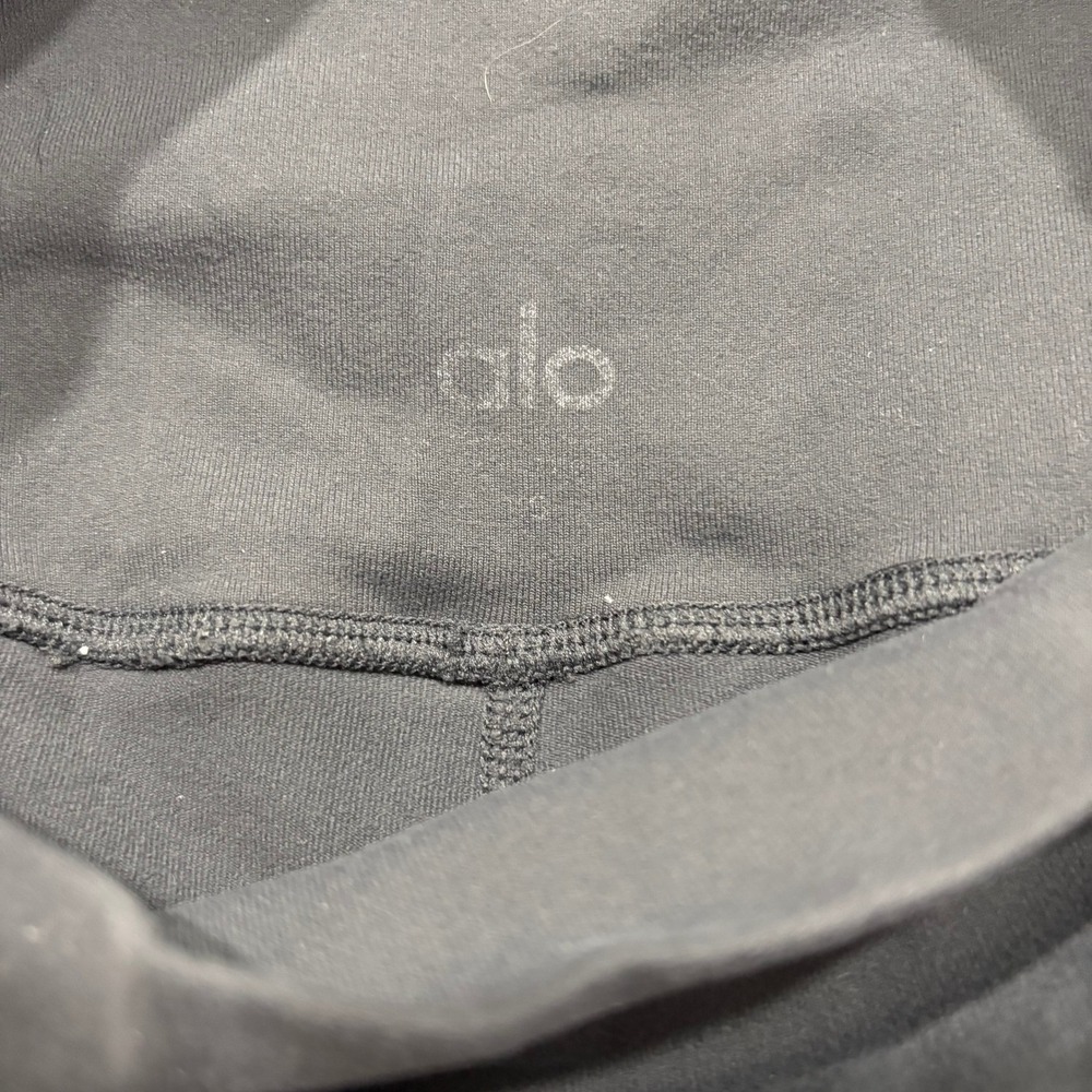 Alo Yoga High Waist Moto Legging Size XS Anthracite Grey Paneled Stretch - Picture 6 of 6